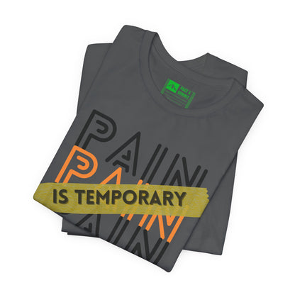 Charcoal | 'Pain Is Temporary' Motivational Graphic Tee