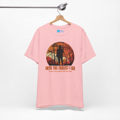 Pink| 'Into the Forest I Go' Hiking Adventure Graphic Tee