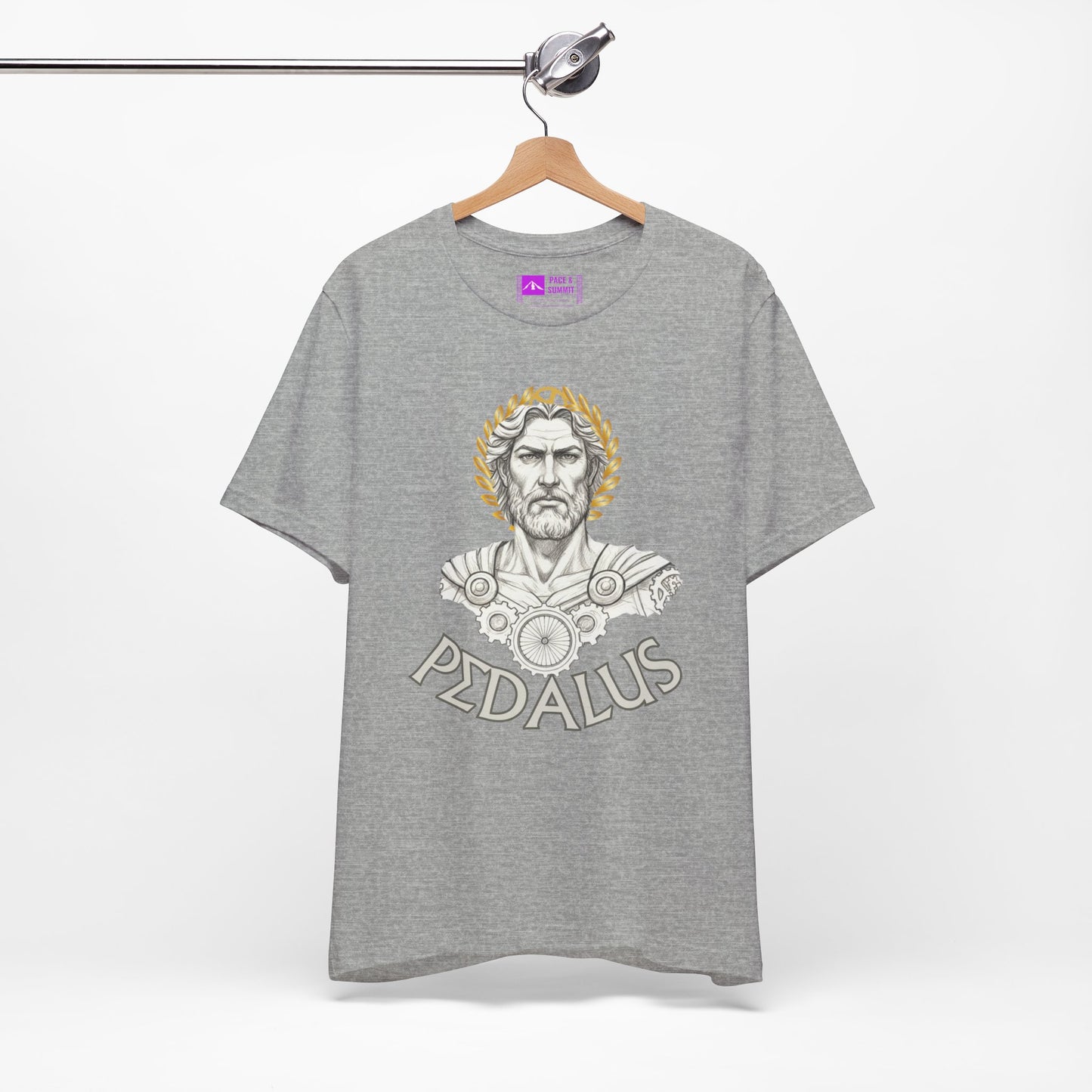 Gray | 'Pedalus Roman Warrior' Vintage Gladiator Graphic Tee