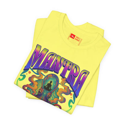 Yellow | 'Mantra Octopus' Psychedelic Spiritual Graphic Tee