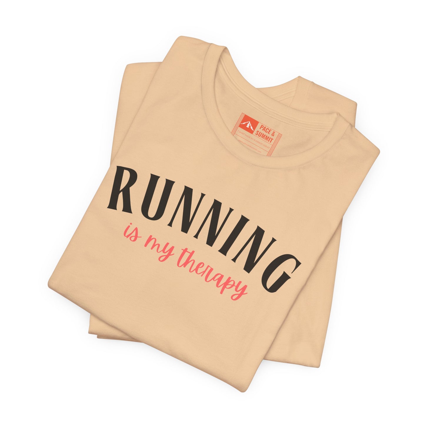 'Running Is My Therapy' Tee - Funny Runner Graphic Shirt & Jogging Gift