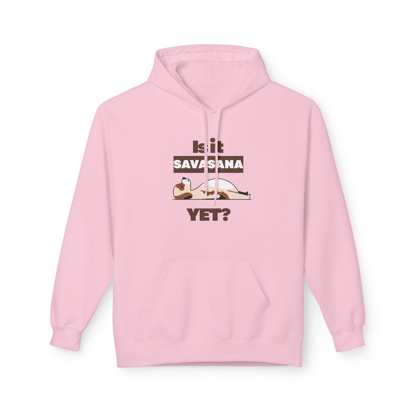 Pink  | 'Is It Savasana Yet?' Funny Relaxation Yoga Hoodie