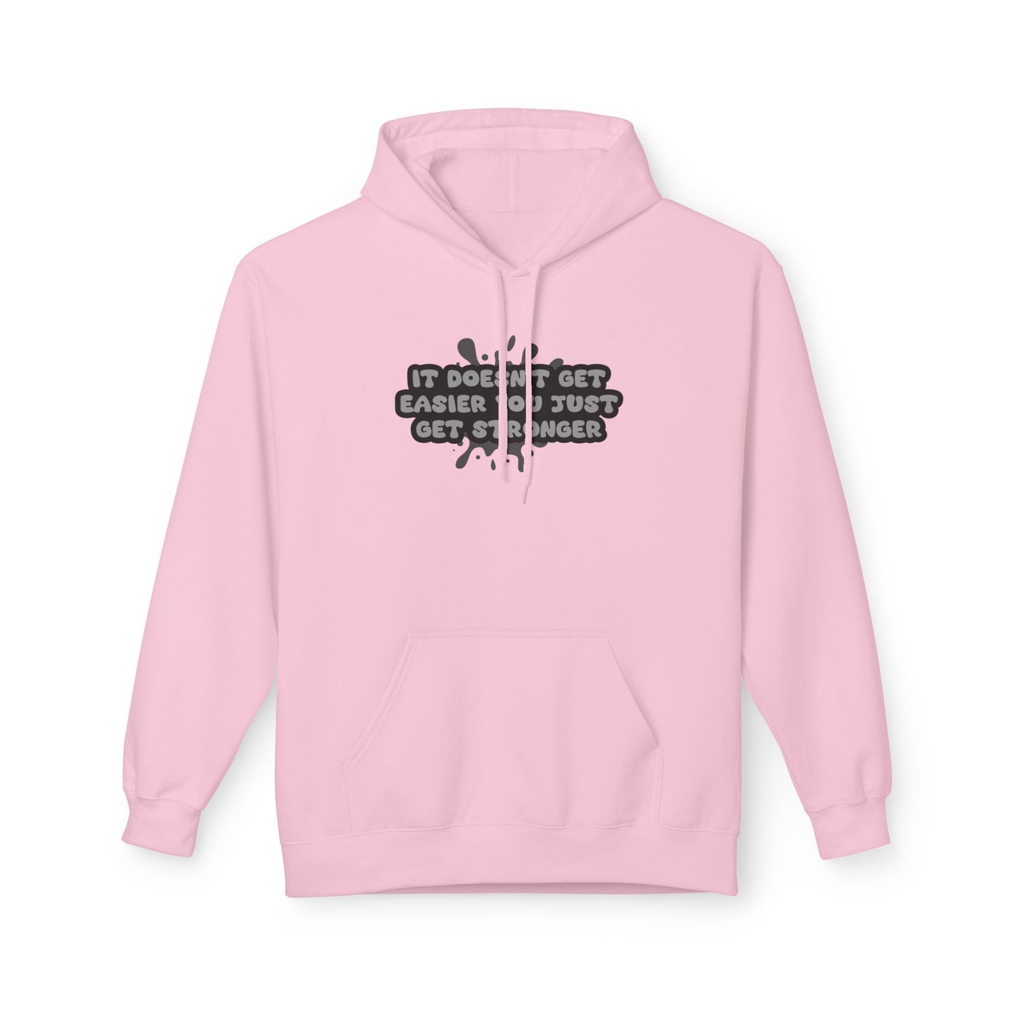 Pink | 'Get Stronger' Motivational Performance Statement Hoodie