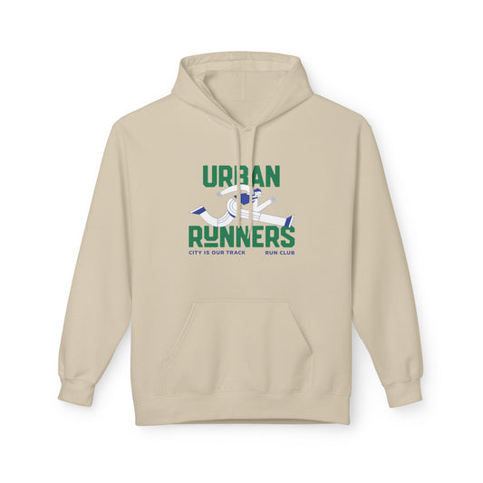 Sand | 'Urban Runners' City Track Running Crew Hoodie