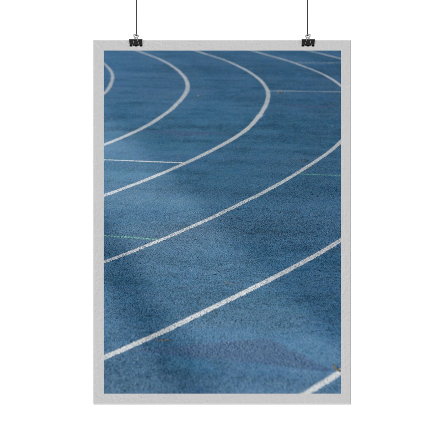Running Track Poster - Sporty Wall Art for Athletes and Fitness Lovers