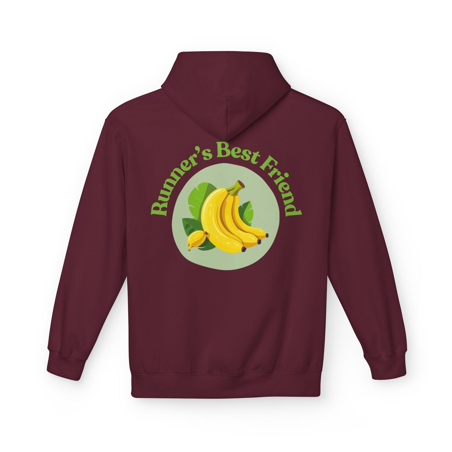 Maroon | 'Runner's Best Friend' Banana Graphic Hoodie