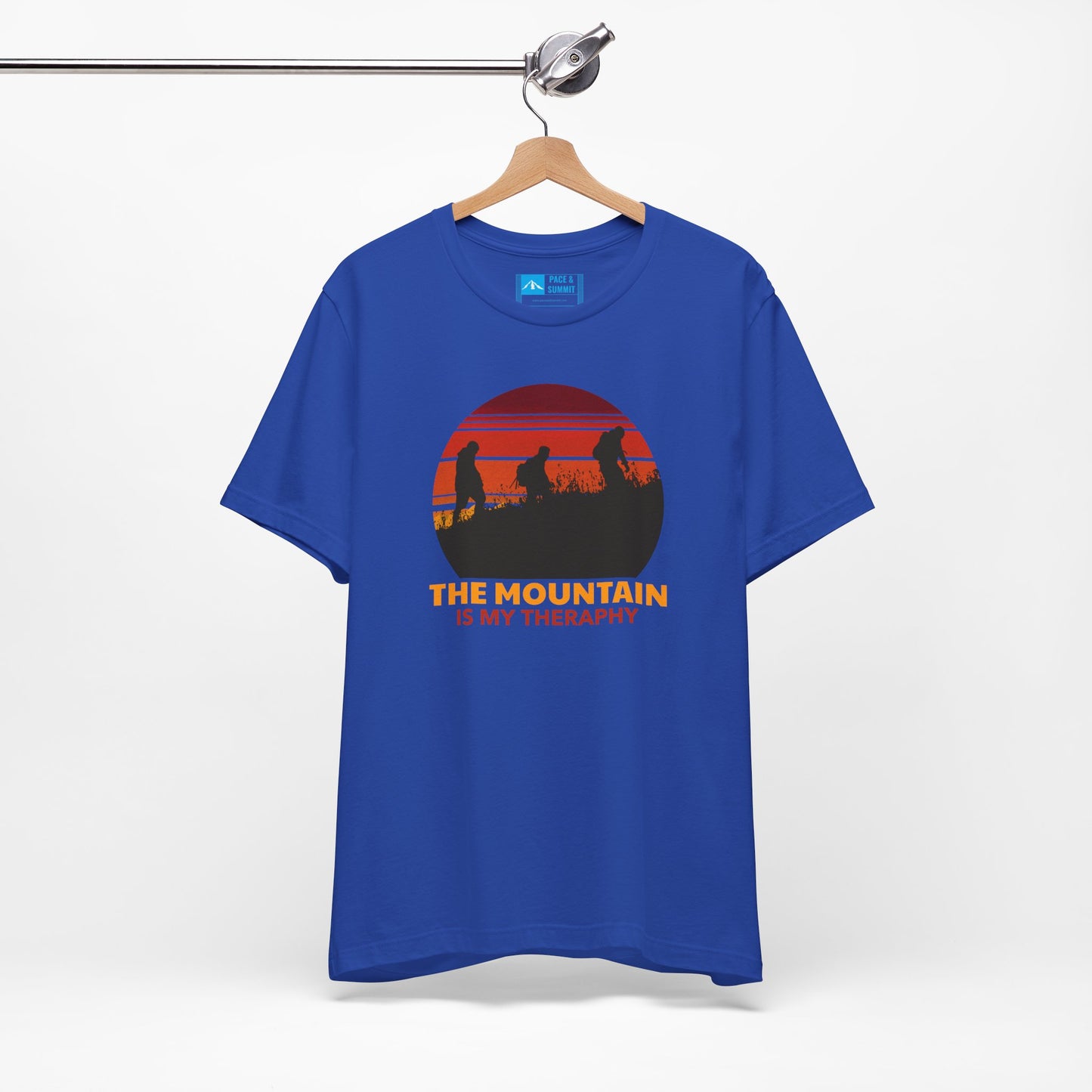 Royal Blue | 'The Mountain Is My Therapy' Hiking Tee