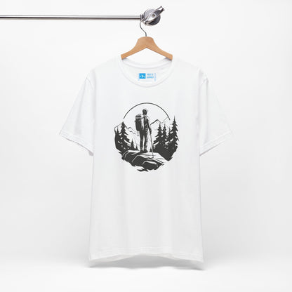 White | 'Summit Path' Minimalist Mountain Fashion Tee