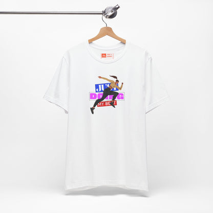 White | 'Just Doing My Best' Runner Graphic Tee
