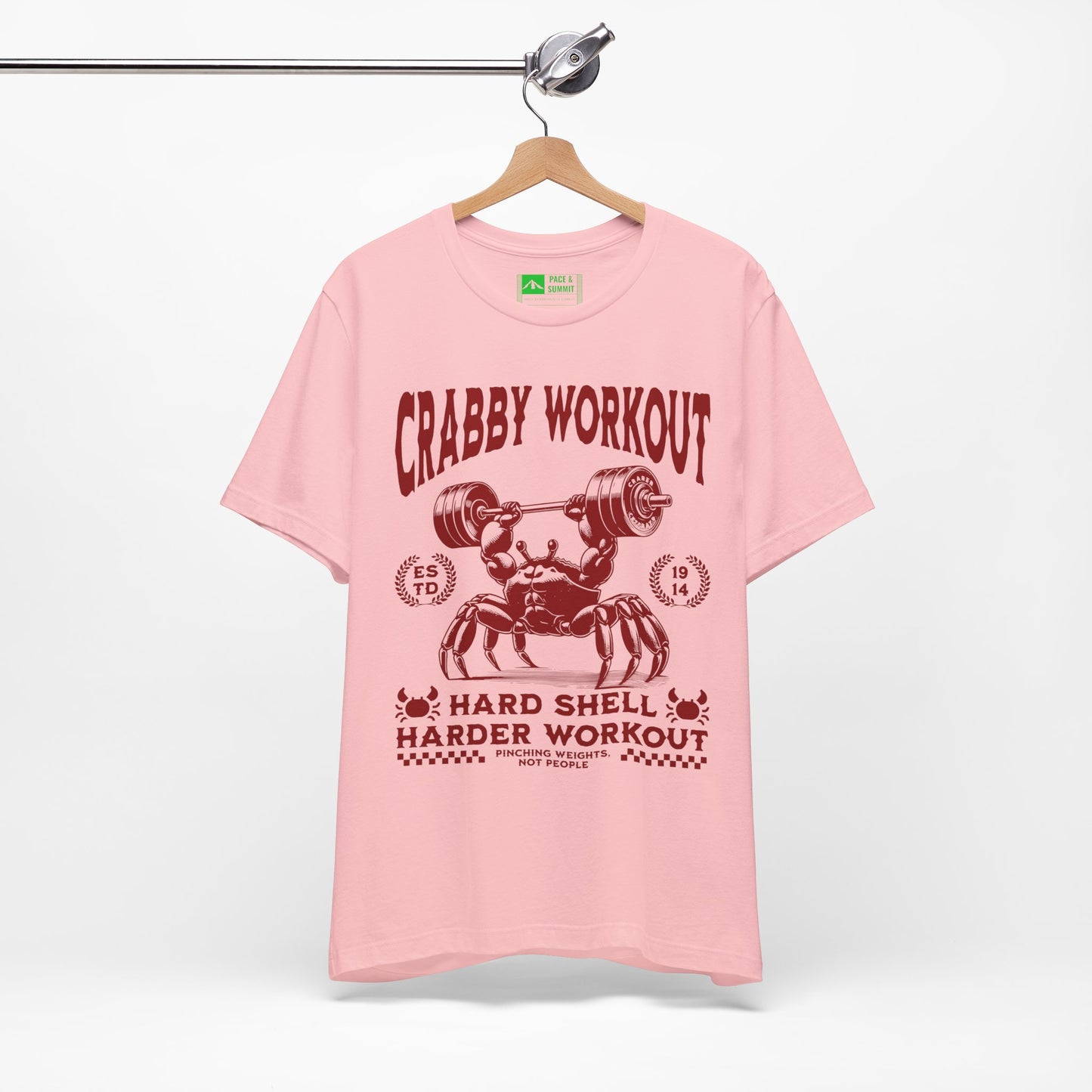 Pink | 'Hard Shell' Ironic Gym Culture Fashion Tee