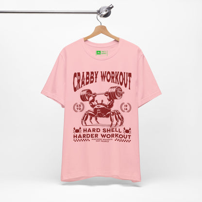 Pink | 'Hard Shell' Ironic Gym Culture Fashion Tee