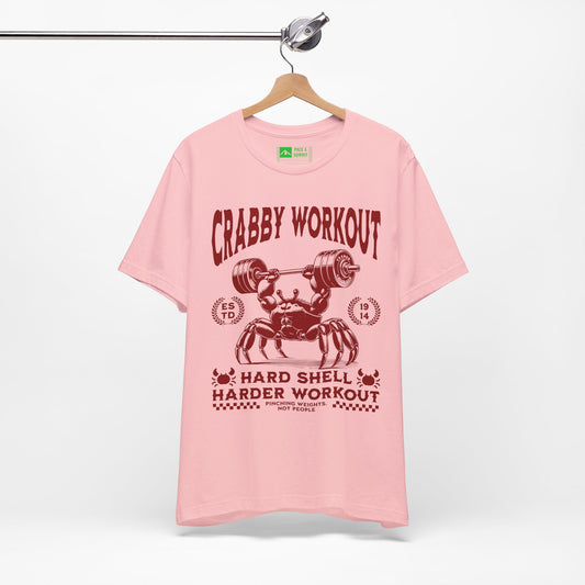 Pink | 'Hard Shell' Ironic Gym Culture Fashion Tee