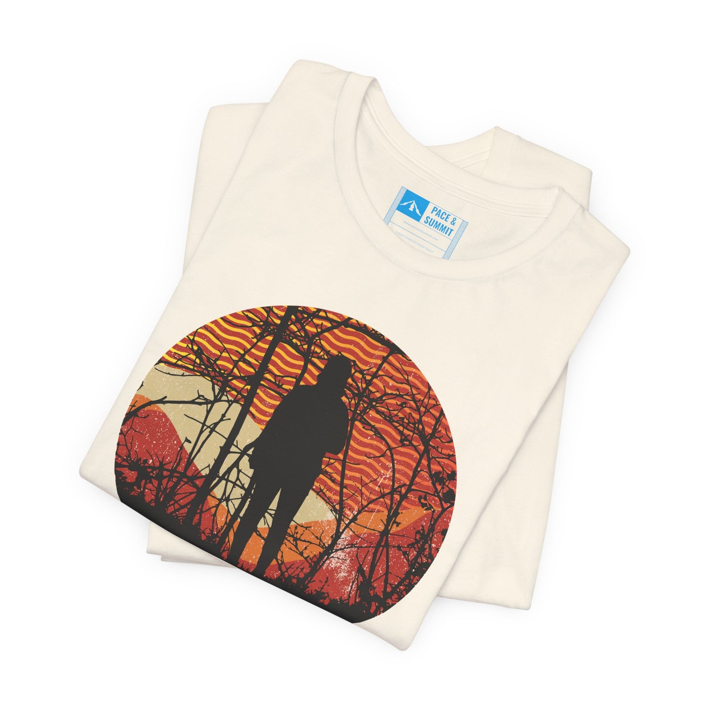 Natural | 'Into the Forest I Go' Hiking Adventure Graphic Tee