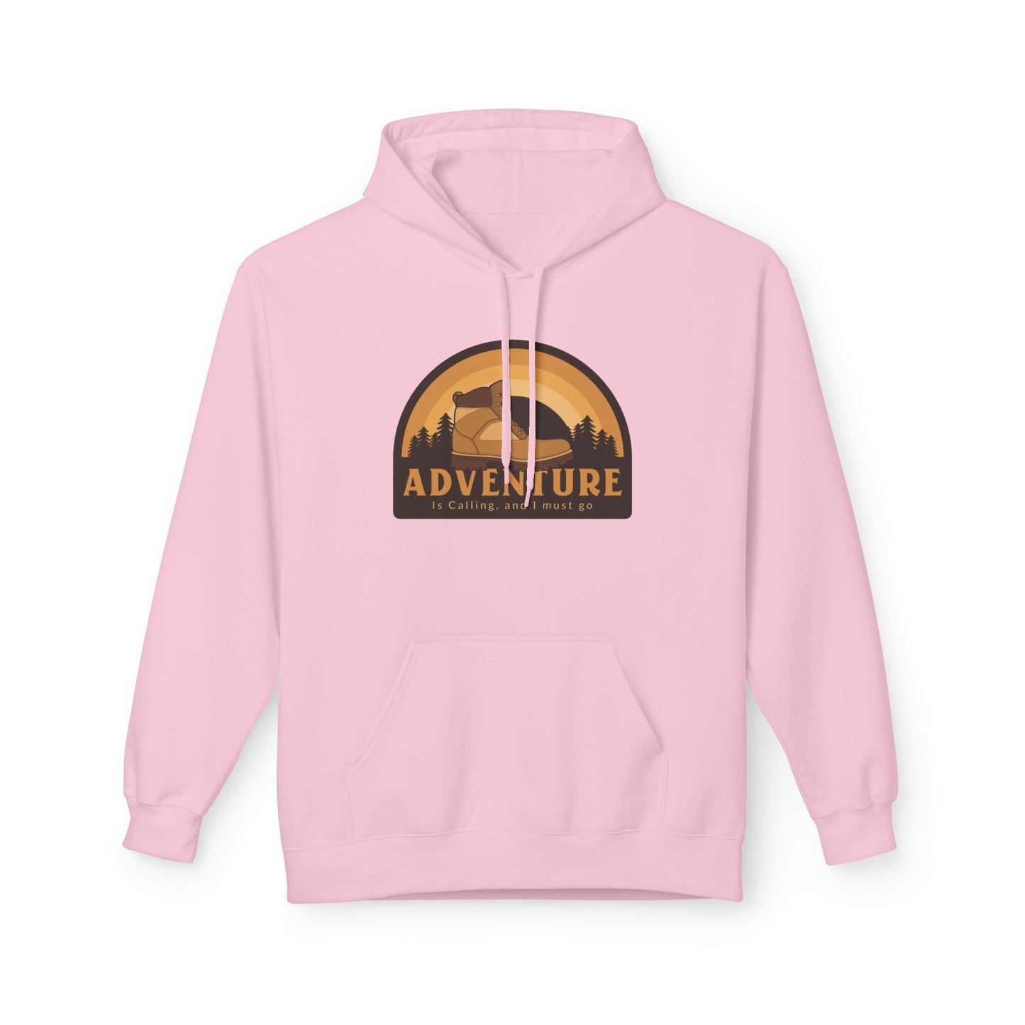 Pink | Adventure Patch' Vintage Outdoor Aesthetic Hoodie