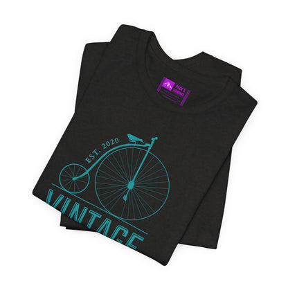 Black | 'Vintage Penny Farthing' Retro Bicycle Graphic Tee
