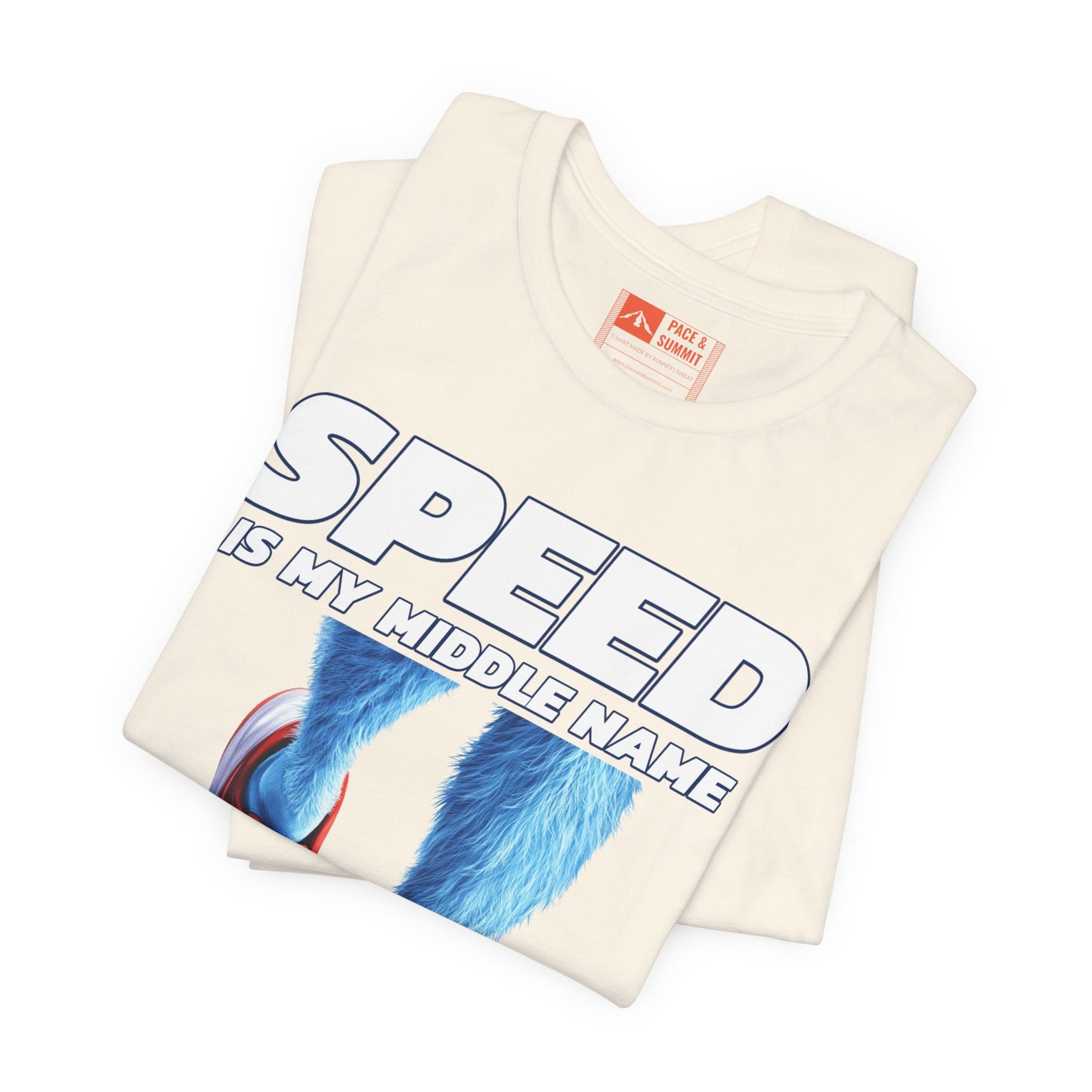 Natural | 'Speed Is My Middle Name' Funny Running Tee