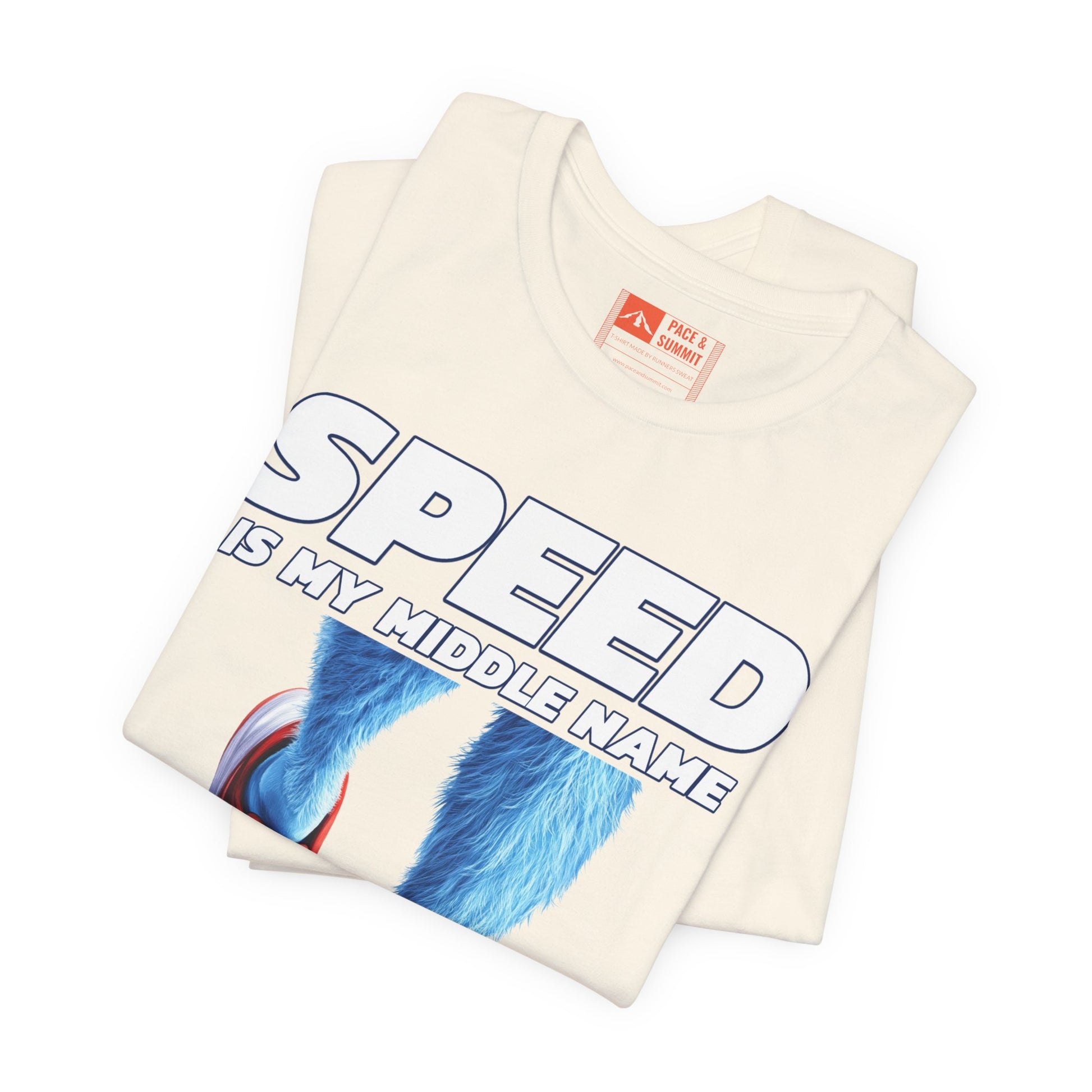 Natural | 'Speed Is My Middle Name' Funny Running Tee