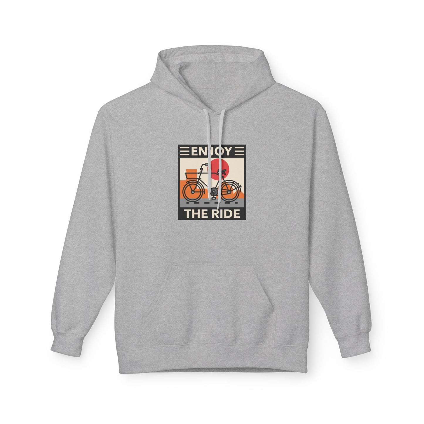 Silver | Enjoy The Ride' Retro Cycling Culture Hoodie