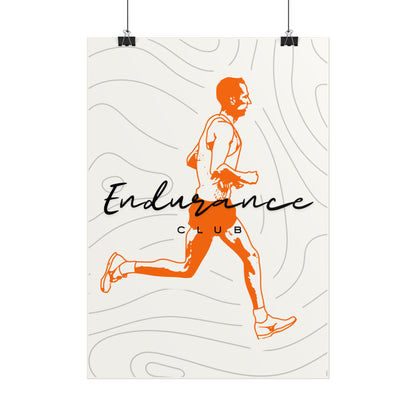 11.7" x 16".5 (A3) | 'Endurance Club' Motivational Running Wall Art Poster