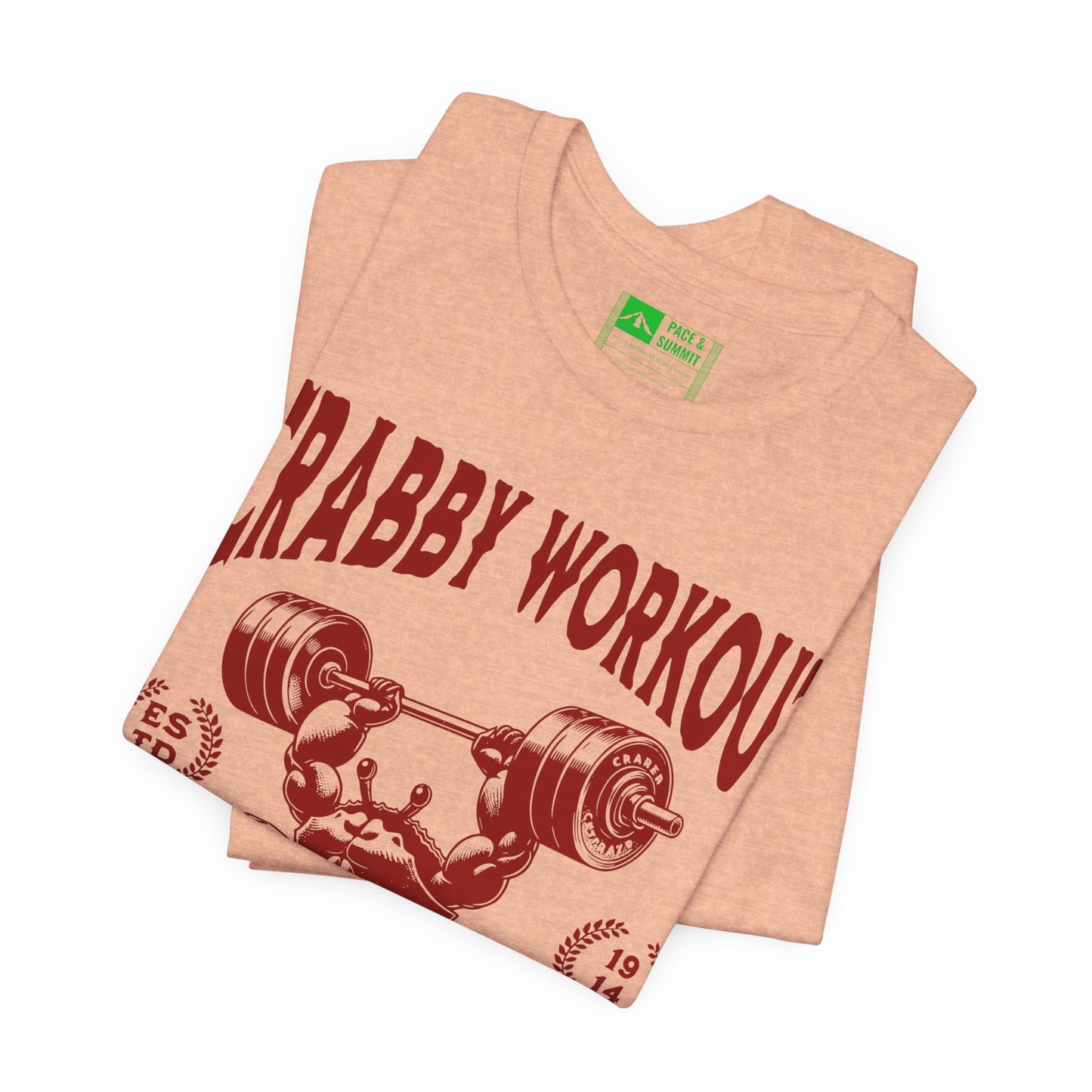 Heather Peach | 'Hard Shell' Ironic Gym Culture Fashion Tee