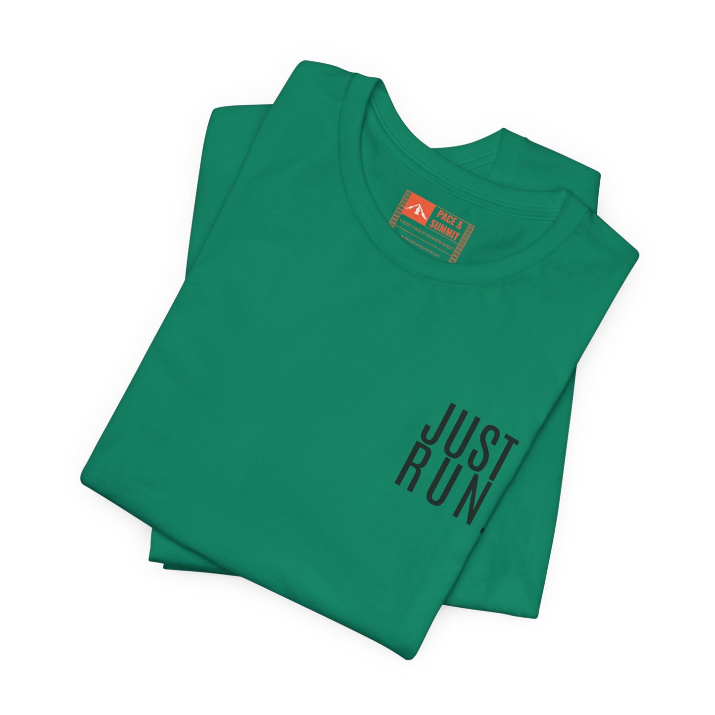 'Just Run' T-Shirt - Minimal Motivational Running Tee & Athletic Workout Top