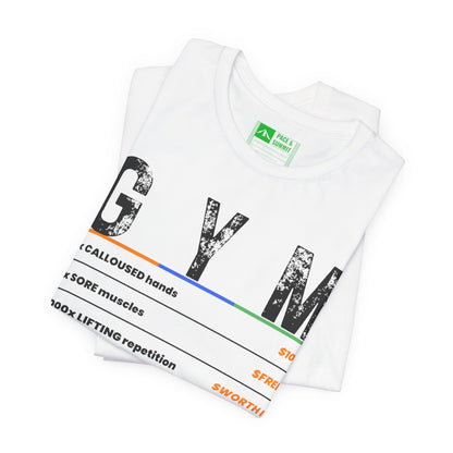 White | 'A Price To Pay' Gym Culture Aesthetic Fashion Tee