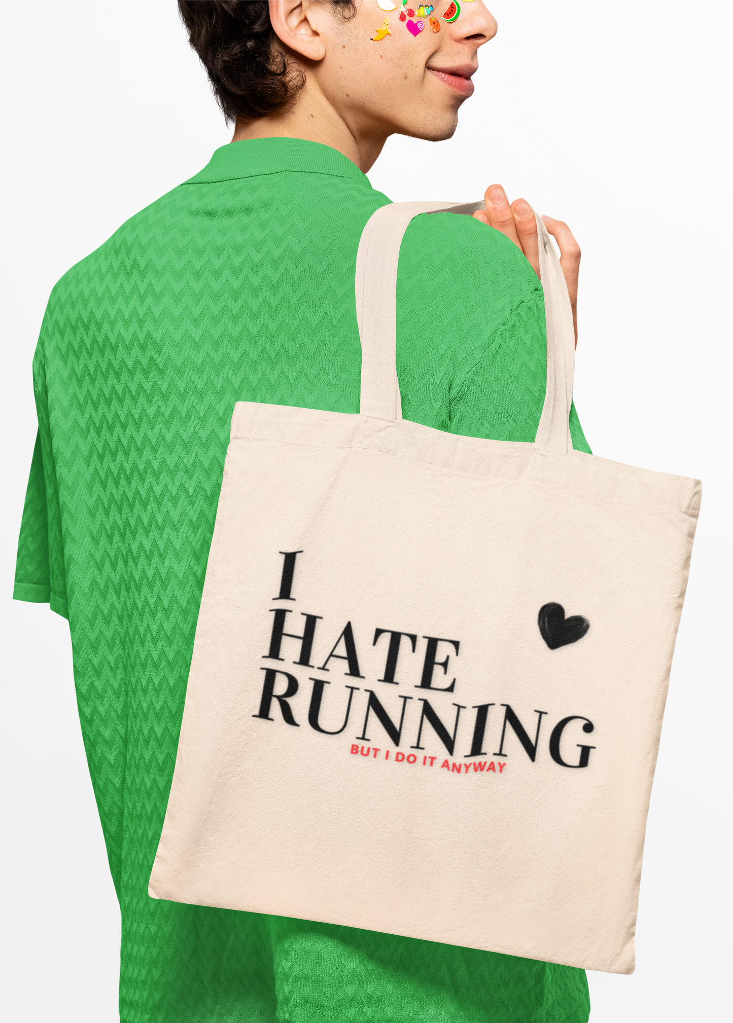 'I Hate Running But I Do It Anyway' Funny Runner Canvas Tote Bag
