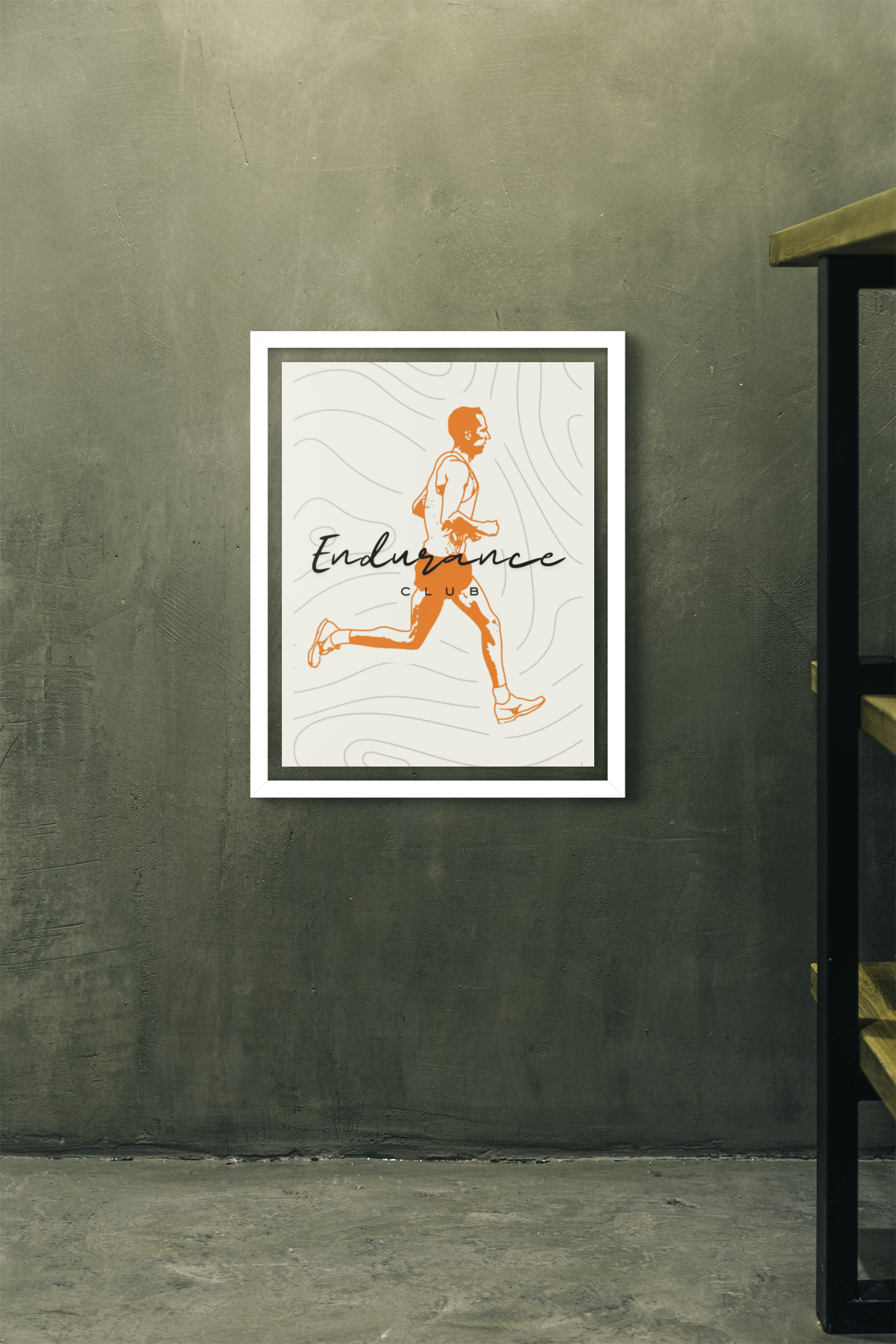 'Endurance Club' Motivational Running Wall Art Poster