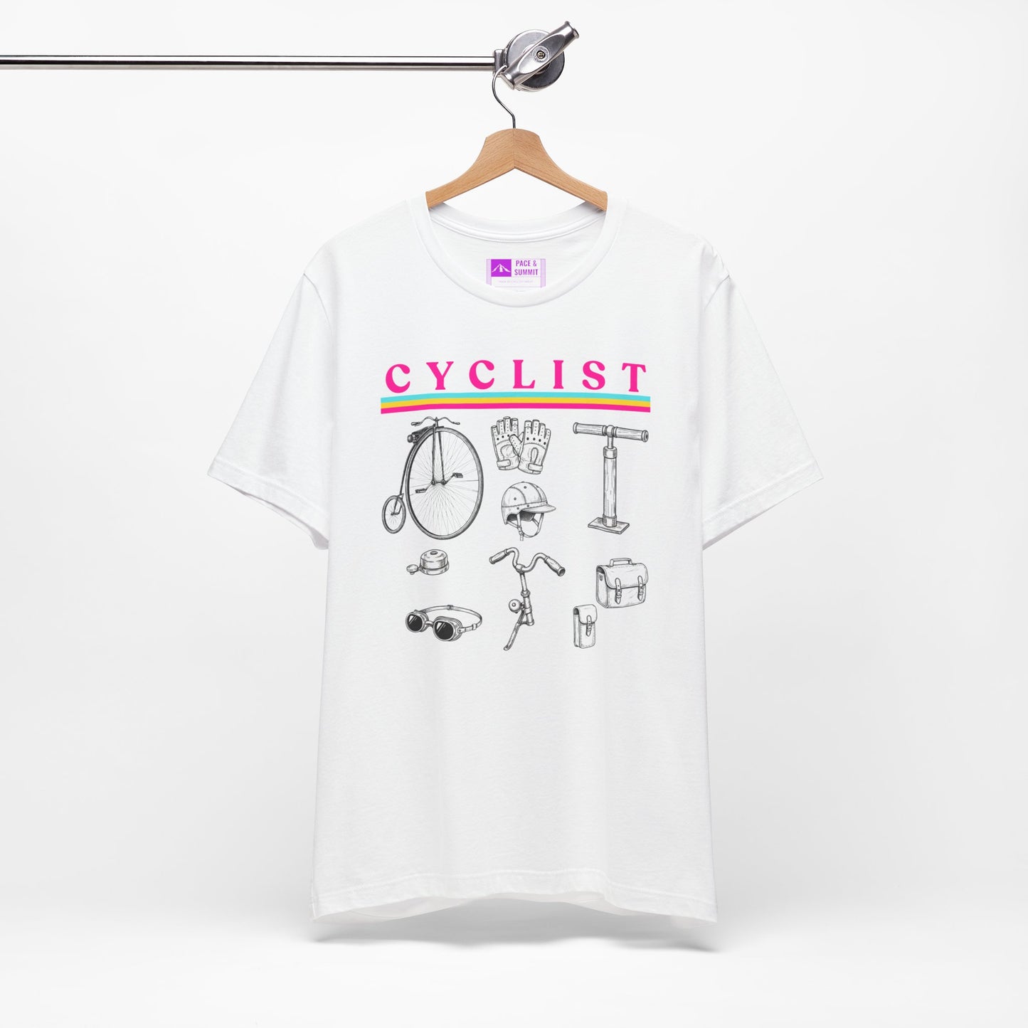 White | 'Vintage Parts' Mechanical Cycling Graphic Tee