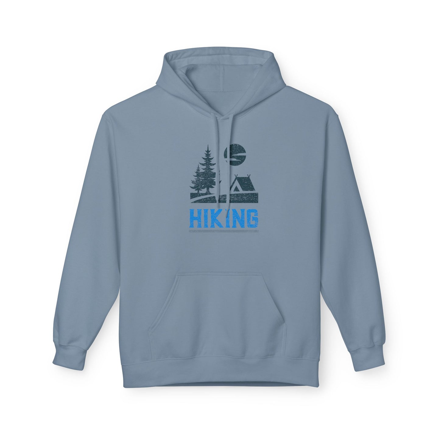 Stone Blue | 'Mountain Camp' Retro Outdoor Adventure Hoodie