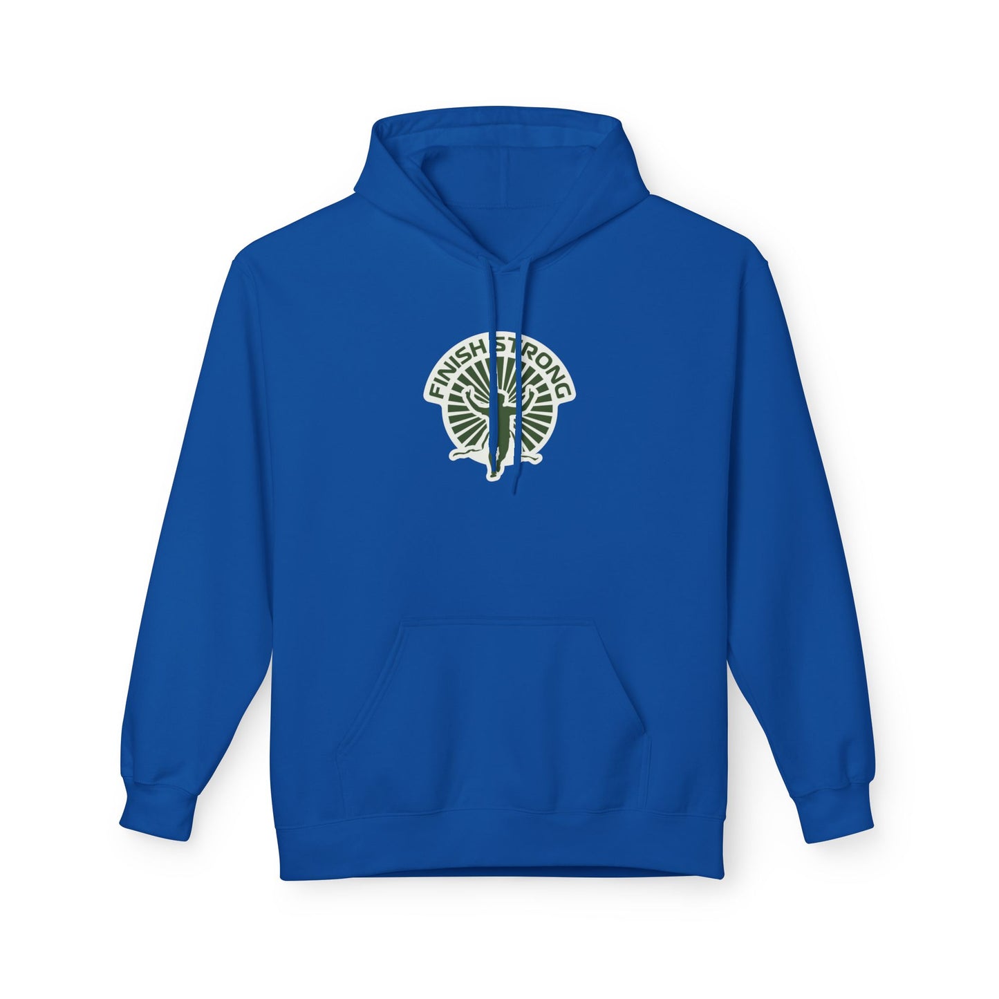 Royal | 'Finish Strong' Laurel Emblem Collegiate Running Hoodie
