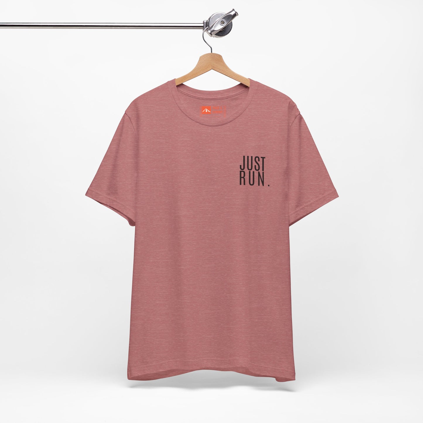 'Just Run' T-Shirt - Minimal Motivational Running Tee & Athletic Workout Top