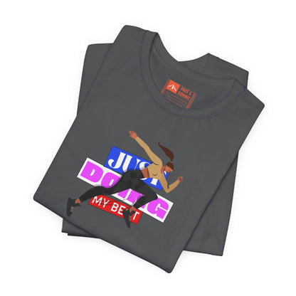 Charcoal | 'Just Doing My Best' Runner Graphic Tee