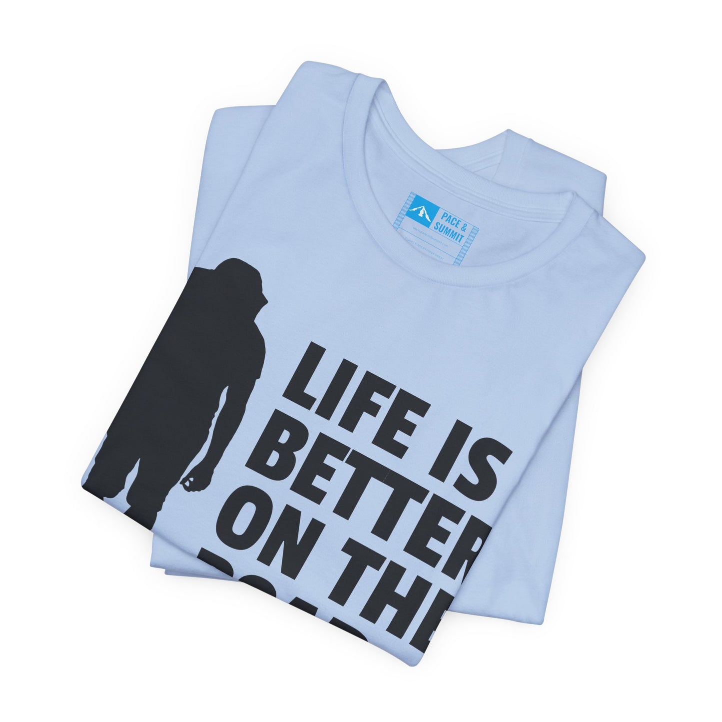 Tropical Blue | 'Life Is Better On The Road' Adventure Travel Graphic Tee