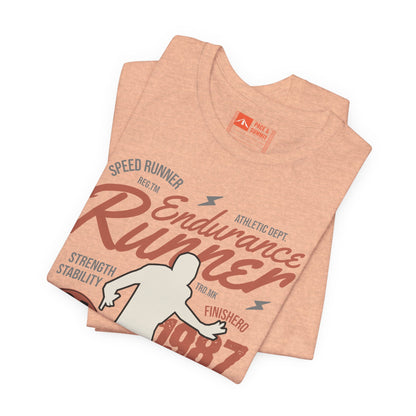Heather Peach | 'Endurance 1987' Vintage Marathon Runner Graphic Tee 