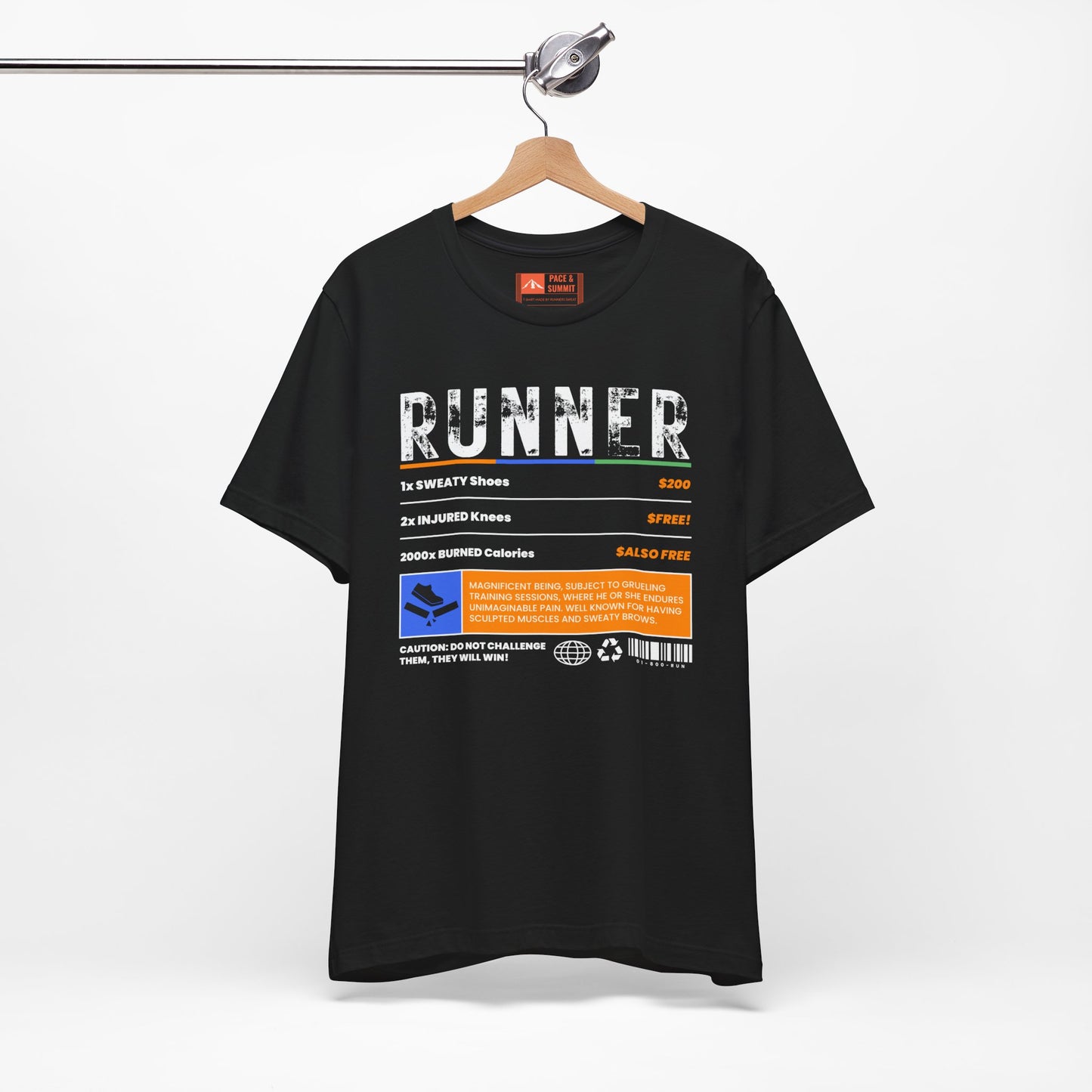 Black | 'A Price To Pay' Ironic Running Fashion Tee