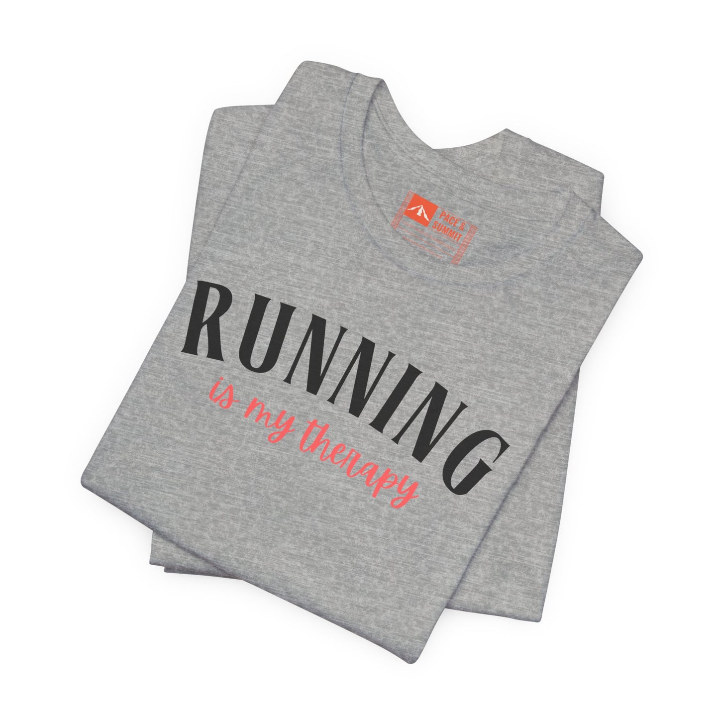 'Running Is My Therapy' Tee - Funny Runner Graphic Shirt & Jogging Gift