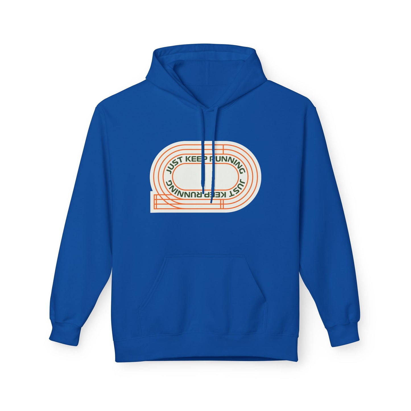 Royal | 'Keep Running' Retro Motivational Track Hoodie