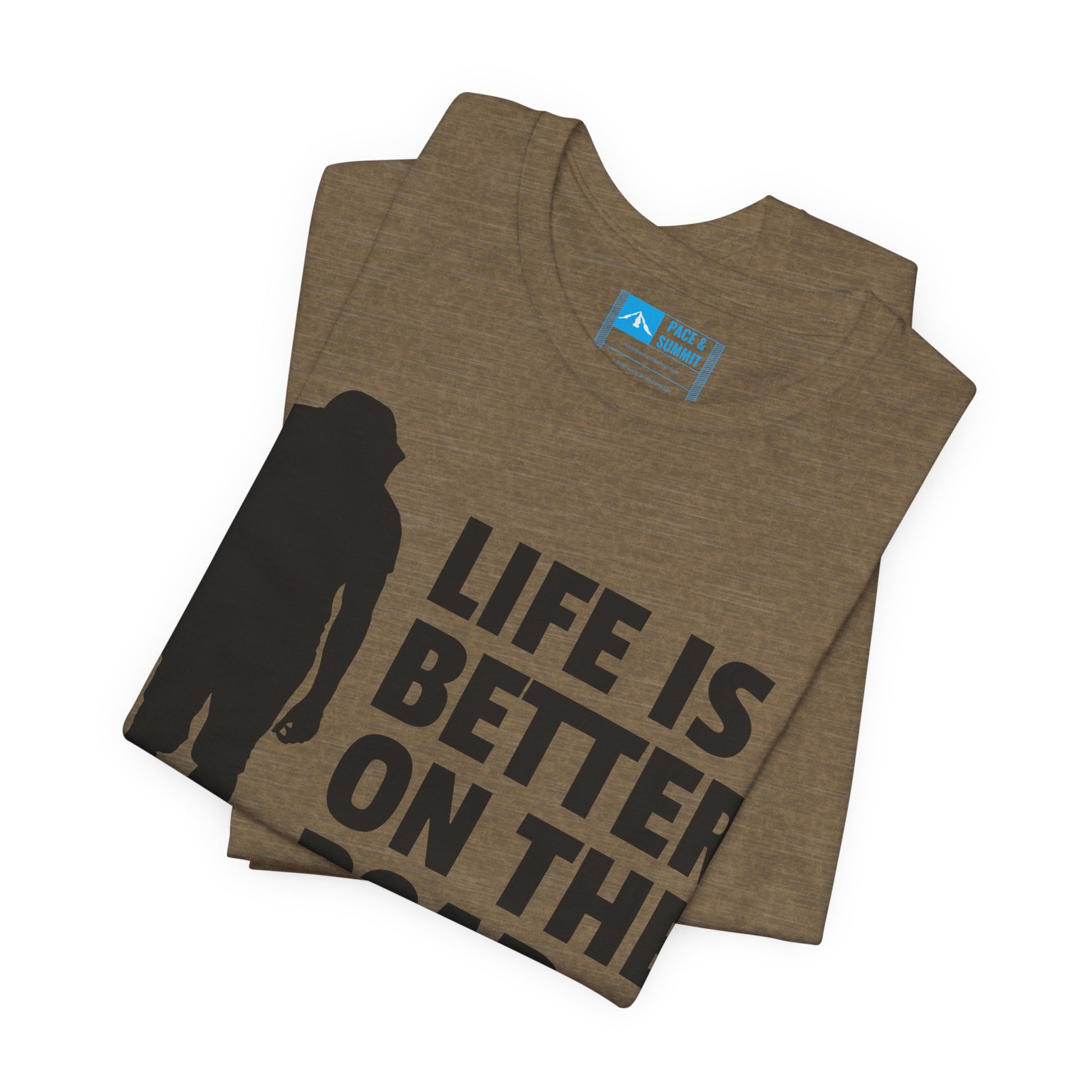 Military Green | 'Life Is Better On The Road' Adventure Travel Graphic Tee