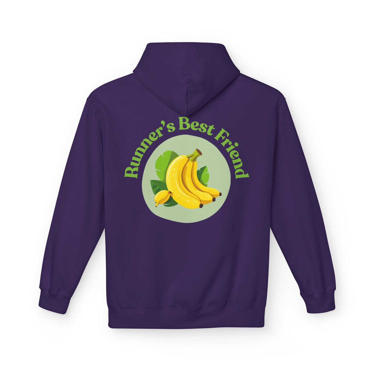 Purple | 'Runner's Best Friend' Banana Graphic Hoodie