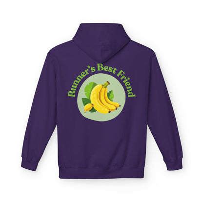 Purple | 'Runner's Best Friend' Banana Graphic Hoodie