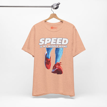 Heather Peach | 'Speed Is My Middle Name' Funny Running Tee