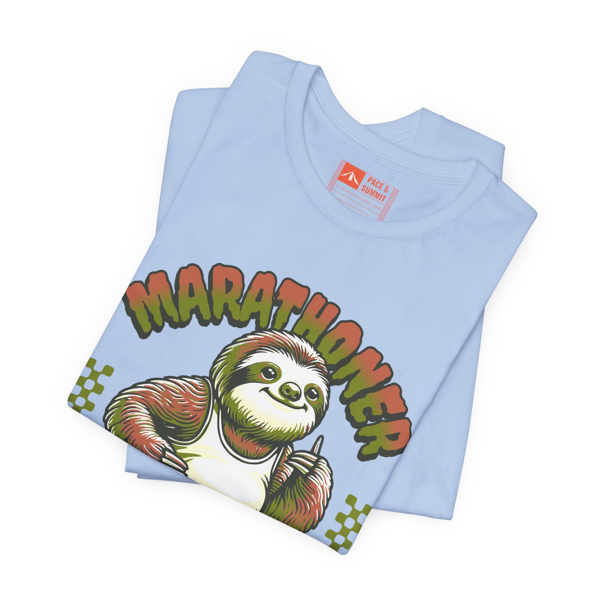 Tropical Blue | 'Marathoner Sloth' Funny Running Graphic Tee