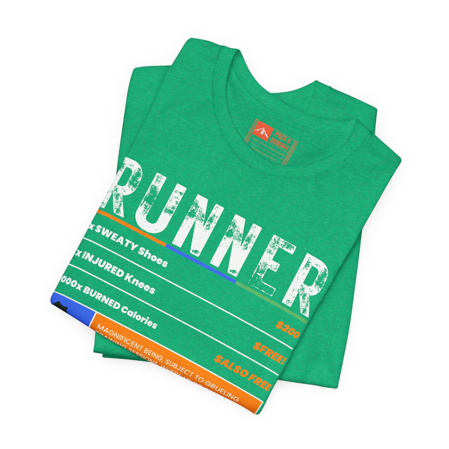 Green | 'A Price To Pay' Ironic Running Fashion Tee