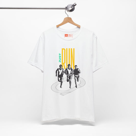 'Just Run' Retro Runners Track Graphic Tee