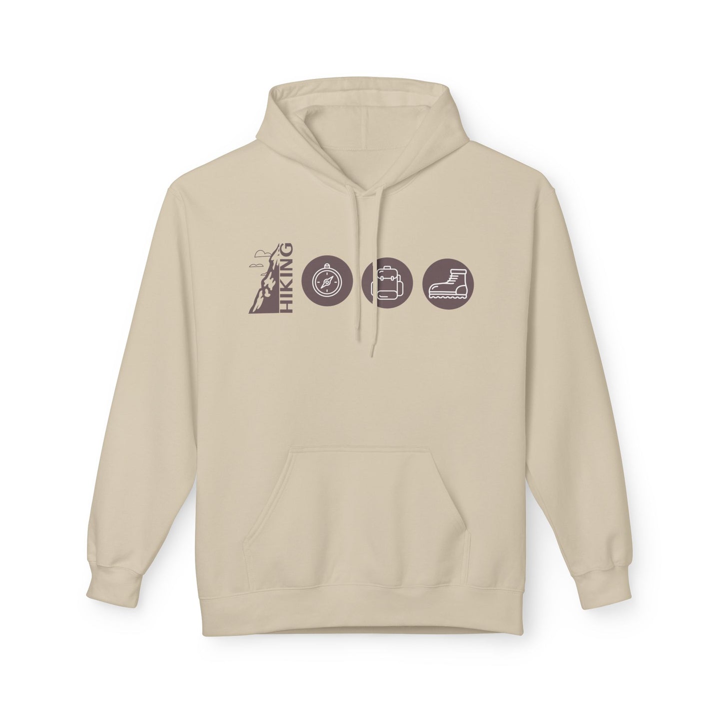 Sand | 'Travel Essentials' Hiking Adventure Graphic Hoodie