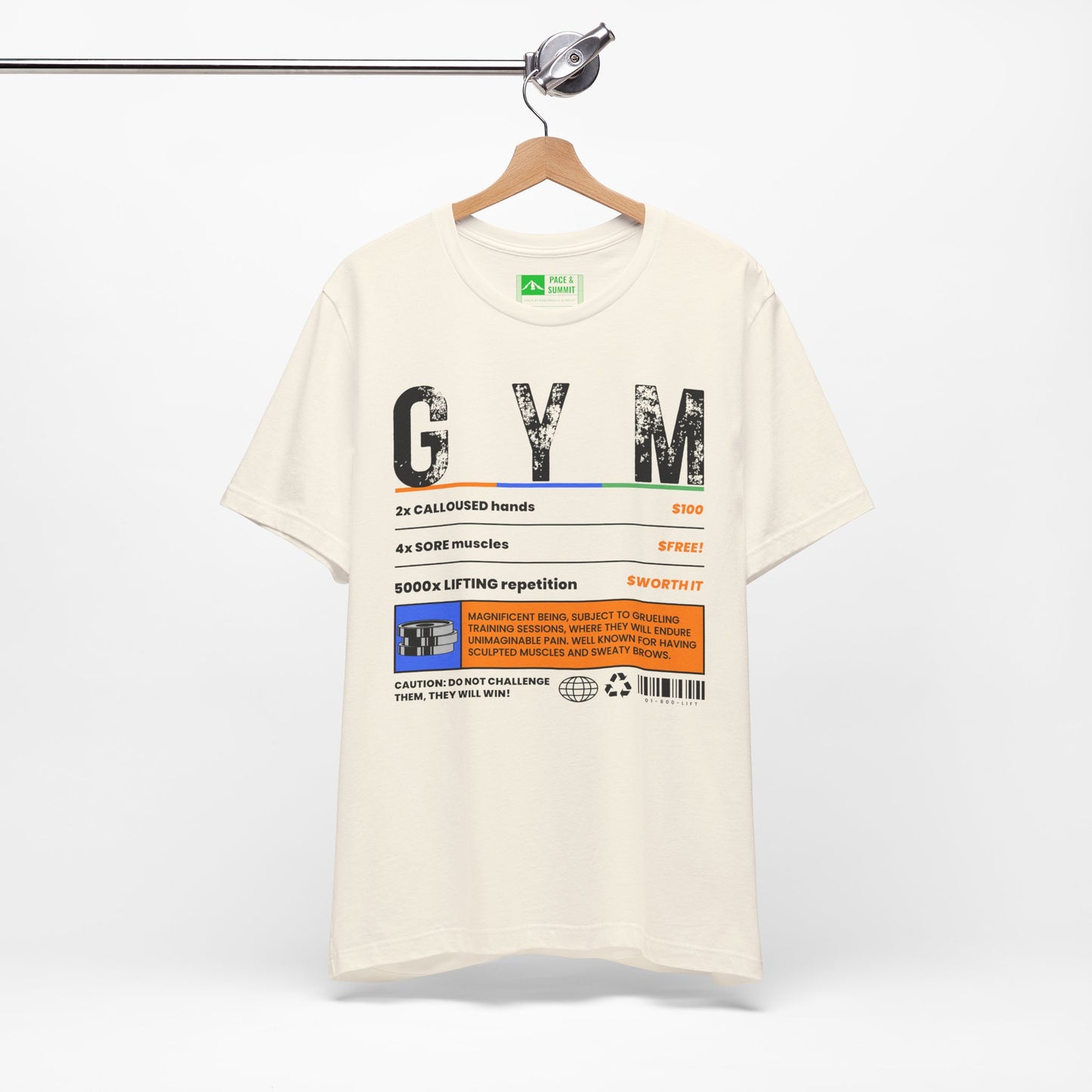 Natural | 'A Price To Pay' Gym Culture Aesthetic Fashion Tee