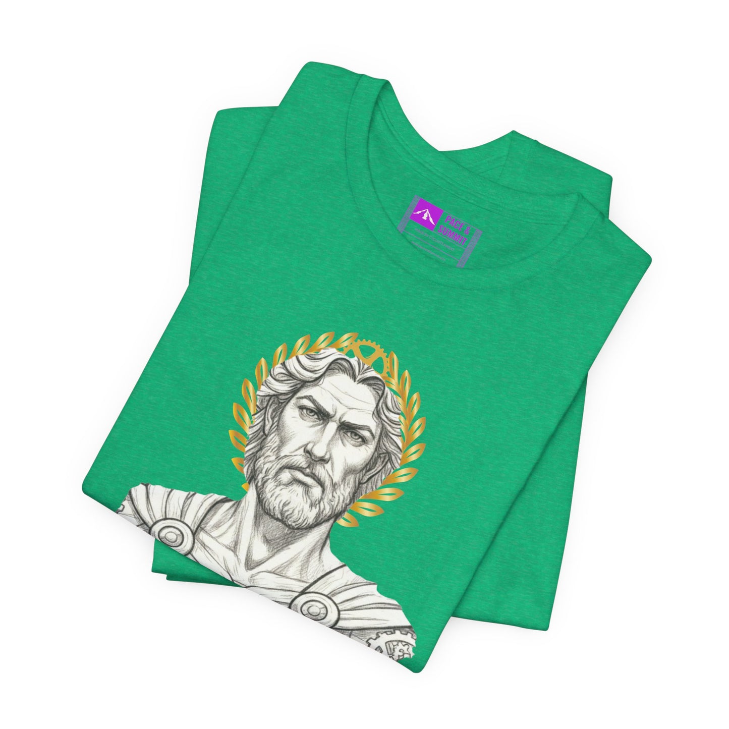 Green | 'Pedalus Roman Warrior' Vintage Gladiator Graphic Tee