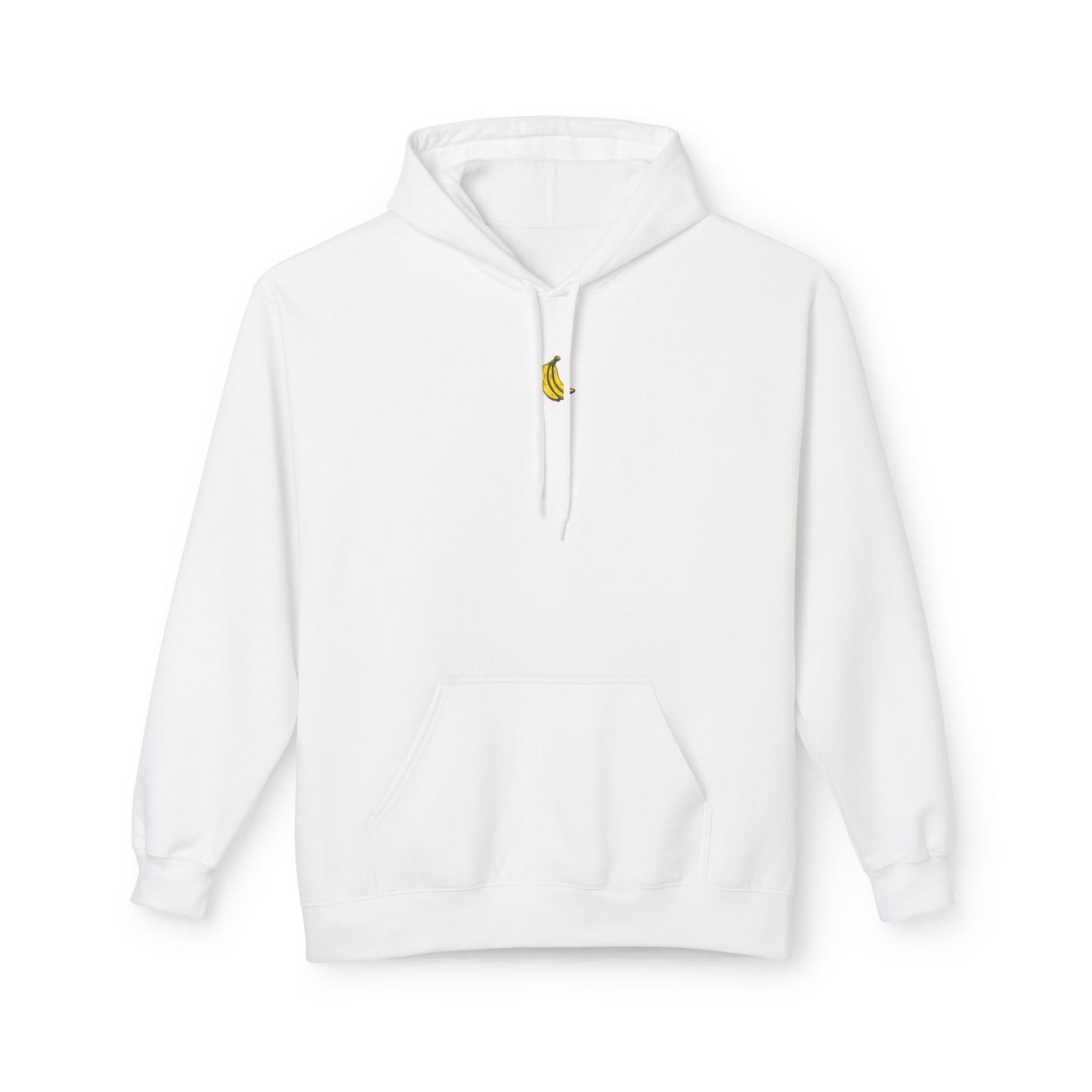 White | 'Runner's Best Friend' Banana Graphic Hoodie