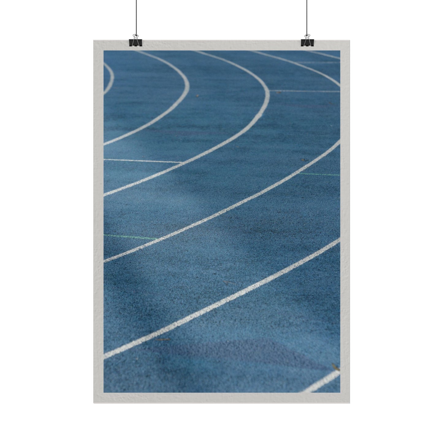 Running Track Poster - Sporty Wall Art for Athletes and Fitness Lovers